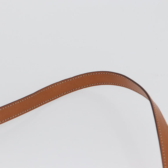 CELINE Macadam Canvas Hand Bag PVC Leather 2way Brown Gold Auth ki6435