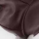 CARTIER Must Line Shoulder Bag Leather Bordeaux Gold Auth ki6436-8