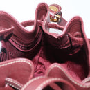 CARTIER Must Line Shoulder Bag Leather Bordeaux Gold Auth ki6436-20