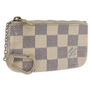 LOUIS VUITTON Damier Azur Pochette Cles Coin Purse N62659 LV Auth ki6438-1