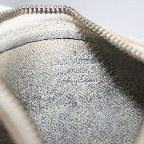 LOUIS VUITTON Damier Azur Pochette Cles Coin Purse N62659 LV Auth ki6438
