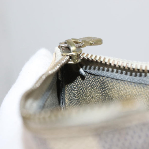 LOUIS VUITTON Damier Azur Pochette Cles Coin Purse N62659 LV Auth ki6438
