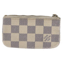 LOUIS VUITTON Damier Azur Pochette Cles Coin Purse N62659 LV Auth ki6438-2