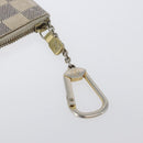 LOUIS VUITTON Damier Azur Pochette Cles Coin Purse N62659 LV Auth ki6438-6