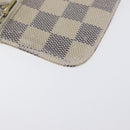 LOUIS VUITTON Damier Azur Pochette Cles Coin Purse N62659 LV Auth ki6438-8