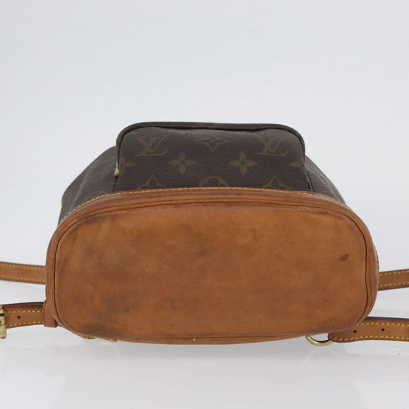 LOUIS VUITTON Monogram Montsouris PM Rugzak M51137 LV Auth ki6440