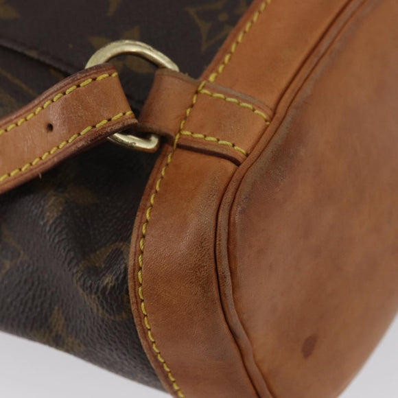 LOUIS VUITTON Monogram Montsouris PM Rugzak M51137 LV Auth ki6440