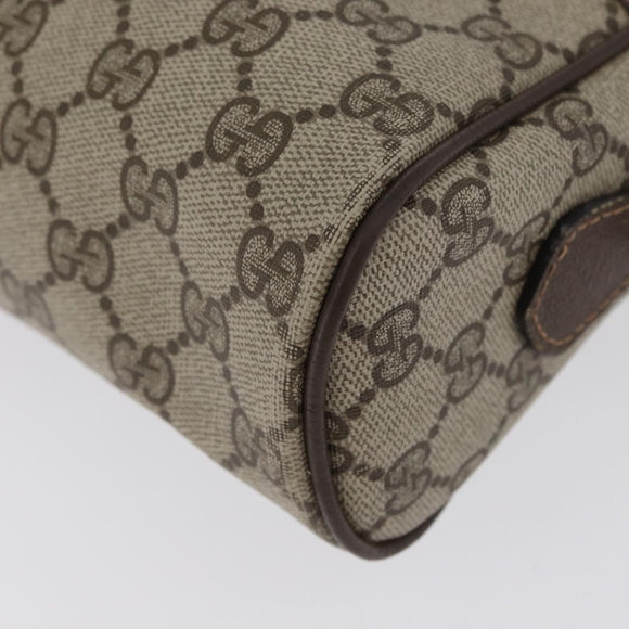 GUCCI GG Supreme Web Sherry Line Shoulder Bag PVC Beige 904 02 005 Auth ki6442