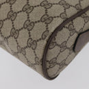 GUCCI GG Supreme Web Sherry Line Shoulder Bag PVC Beige 904 02 005 Auth ki6442-14