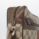 GUCCI GG Supreme Web Sherry Line Shoulder Bag PVC Beige 904 02 005 Auth ki6442-15