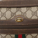 GUCCI GG Supreme Web Sherry Line Shoulder Bag PVC Beige 904 02 005 Auth ki6442-16