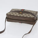 GUCCI GG Supreme Web Sherry Line Shoulder Bag PVC Beige 904 02 005 Auth ki6442-6