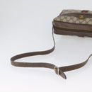 GUCCI GG Supreme Web Sherry Line Shoulder Bag PVC Beige 904 02 005 Auth ki6442-7