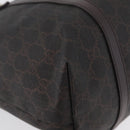 GUCCI GG Supreme Tote Bag PVC Gold Dark Brown 309613 Auth ki6444-9