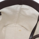 GUCCI GG Supreme Tote Bag PVC Goud Donkerbruin 309613 Auth ki6444-18