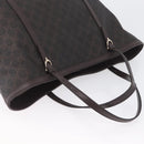 GUCCI GG Supreme Tote Bag PVC Goud Donkerbruin 309613 Auth ki6444-6
