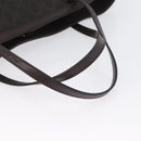 GUCCI GG Supreme Tote Bag PVC Goud Donkerbruin 309613 Auth ki6444-7