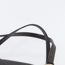 GUCCI GG Supreme Tote Bag PVC Gold Dark Brown 309613 Auth ki6444-8