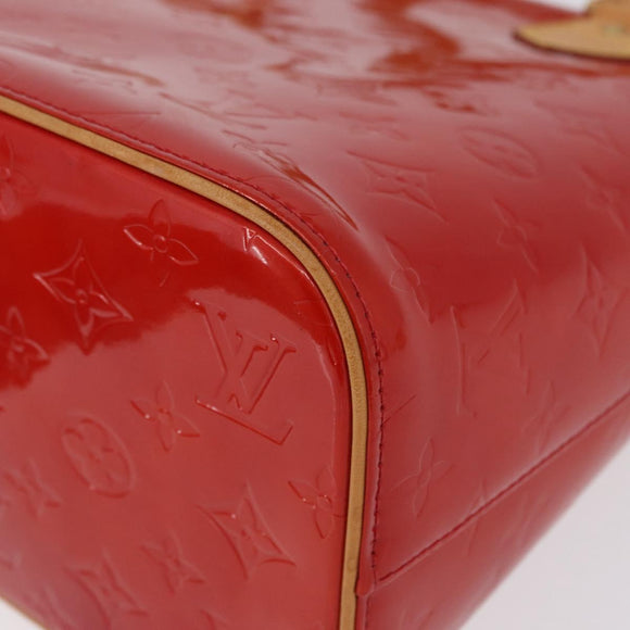 LOUIS VUITTON Monogram Vernis Houston Handtasche Rot M91092 LV Auth ki6445