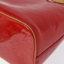 LOUIS VUITTON Monogram Vernis Houston Handtasche Rot M91092 LV Auth ki6445-16