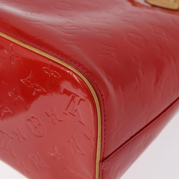 LOUIS VUITTON Monogram Vernis Houston Handtasche Rot M91092 LV Auth ki6445