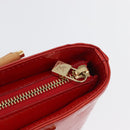 LOUIS VUITTON Monogram Vernis Houston Handtasche Rot M91092 LV Auth ki6445-17