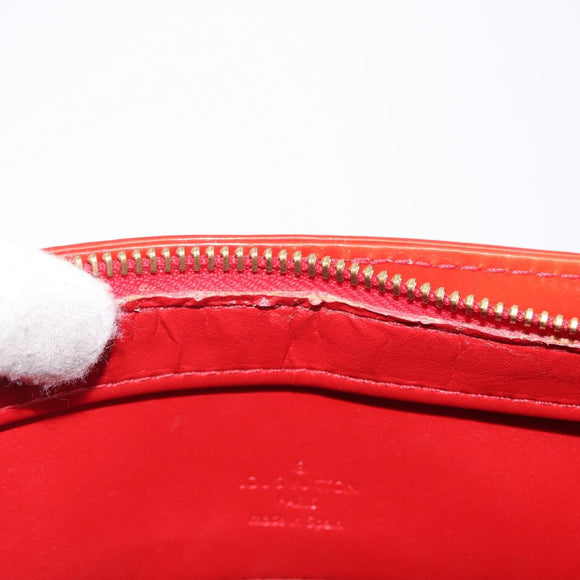 LOUIS VUITTON Monogram Vernis Houston Handtasche Rot M91092 LV Auth ki6445