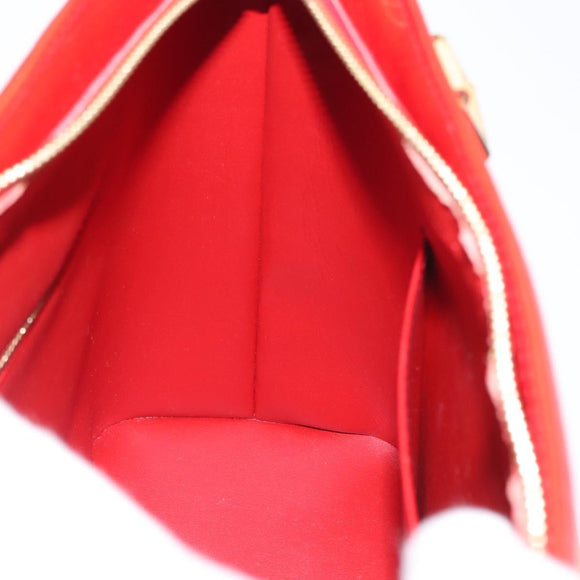 LOUIS VUITTON Monogram Vernis Houston Handtasche Rot M91092 LV Auth ki6445