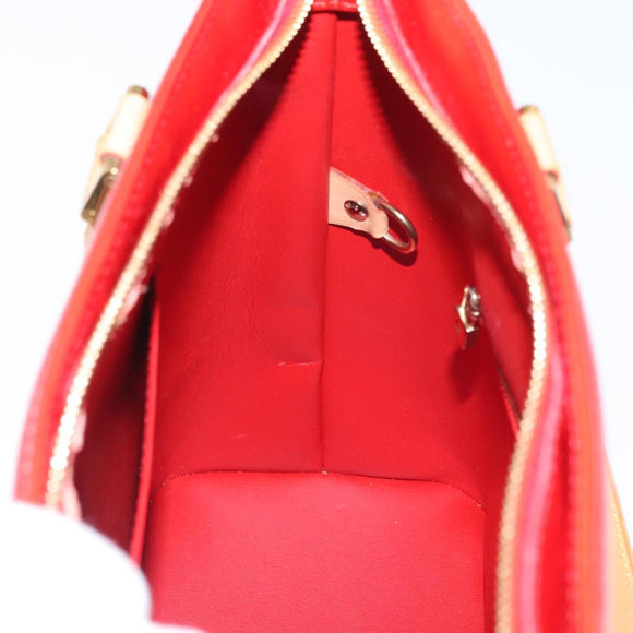 LOUIS VUITTON Monogram Vernis Houston Handtasche Rot M91092 LV Auth ki6445