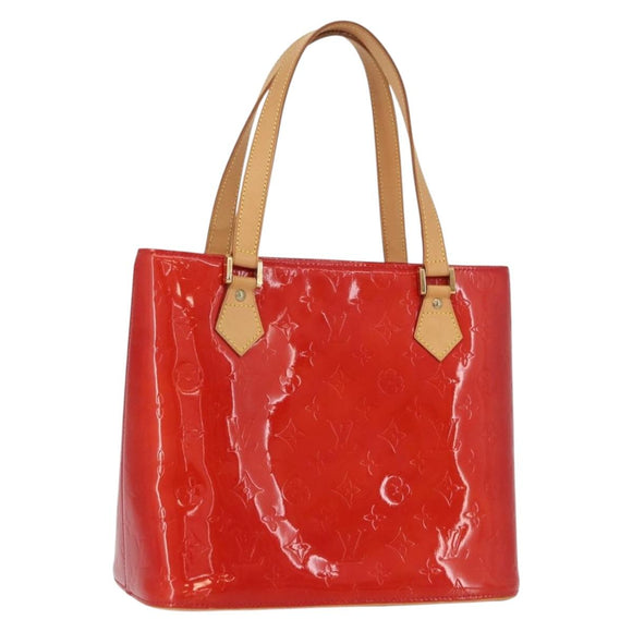 LOUIS VUITTON Monogram Vernis Houston Handtasche Rot M91092 LV Auth ki6445