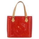 LOUIS VUITTON Monogram Vernis Houston Handtasche Rot M91092 LV Auth ki6445-13