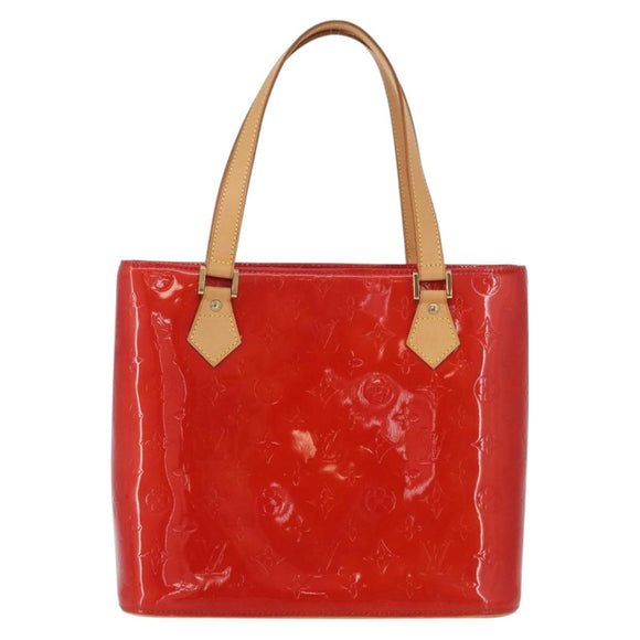 LOUIS VUITTON Monogram Vernis Houston Handtasche Rot M91092 LV Auth ki6445