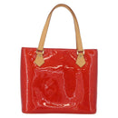 LOUIS VUITTON Monogram Vernis Houston Handtasche Rot M91092 LV Auth ki6445-2