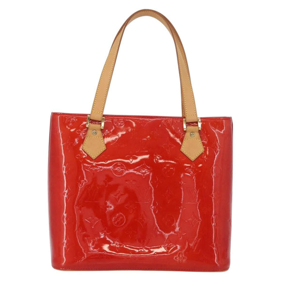 LOUIS VUITTON Monogram Vernis Houston Handtasche Rot M91092 LV Auth ki6445