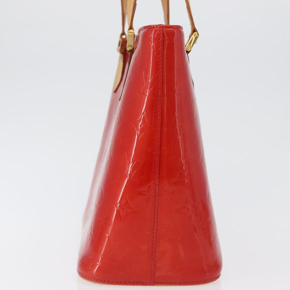 LOUIS VUITTON Monogram Vernis Houston Handtasche Rot M91092 LV Auth ki6445