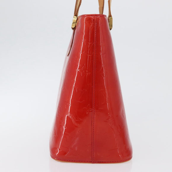 LOUIS VUITTON Monogram Vernis Houston Handtasche Rot M91092 LV Auth ki6445