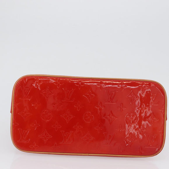 LOUIS VUITTON Monogram Vernis Houston Handtasche Rot M91092 LV Auth ki6445