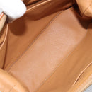 CELINE Macadam Canvas Pouch PVC Leather Brown Gold Auth ki6446-11