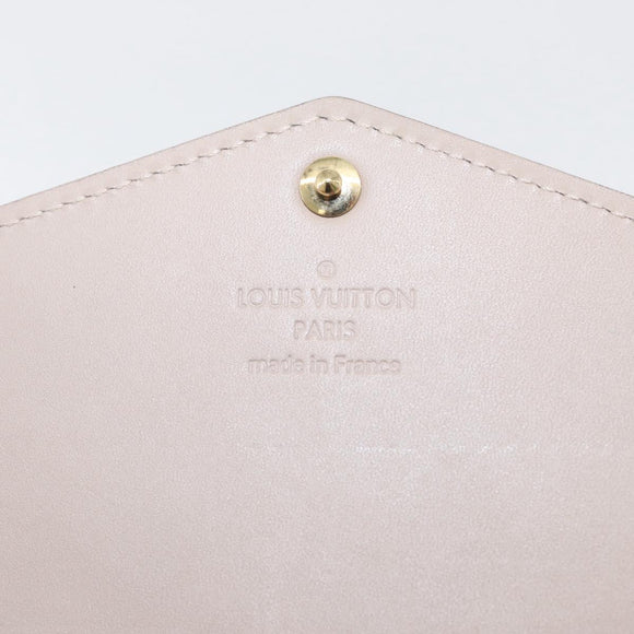 LOUIS VUITTON Vernis Portefeuille Sarah lange portemonnee Beige M90407 LV Auth ki6451V