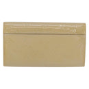 LOUIS VUITTON Vernis Portefeuille Sarah lange portemonnee Beige M90407 LV Auth ki6451V-2