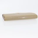 LOUIS VUITTON Vernis Portefeuille Sarah lange portemonnee Beige M90407 LV Auth ki6451V-5