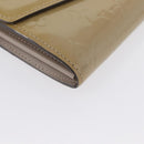 LOUIS VUITTON Vernis Portefeuille Sarah lange portemonnee Beige M90407 LV Auth ki6451V-7
