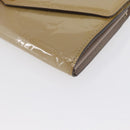 LOUIS VUITTON Vernis Portefeuille Sarah lange portemonnee Beige M90407 LV Auth ki6451V-14