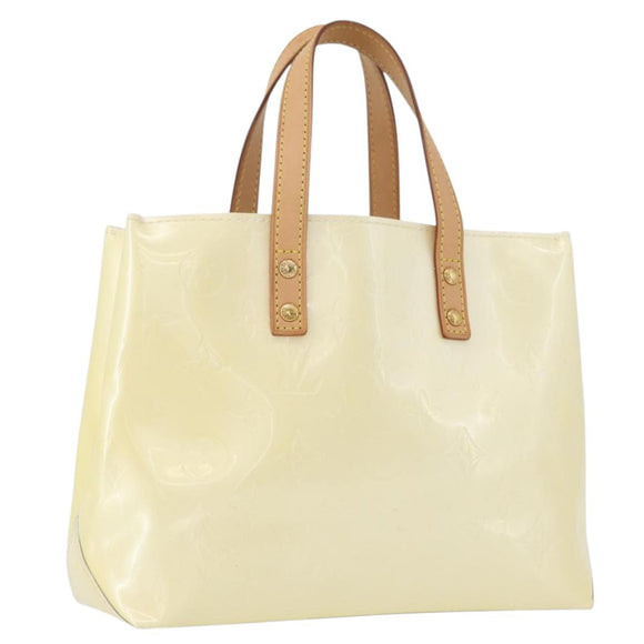 LOUIS VUITTON Monogram Vernis Reade PM Hand Bag Perle M91336 LV Auth ki6453