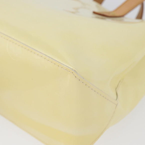 LOUIS VUITTON Monogram Vernis Reade PM Hand Bag Perle M91336 LV Auth ki6453