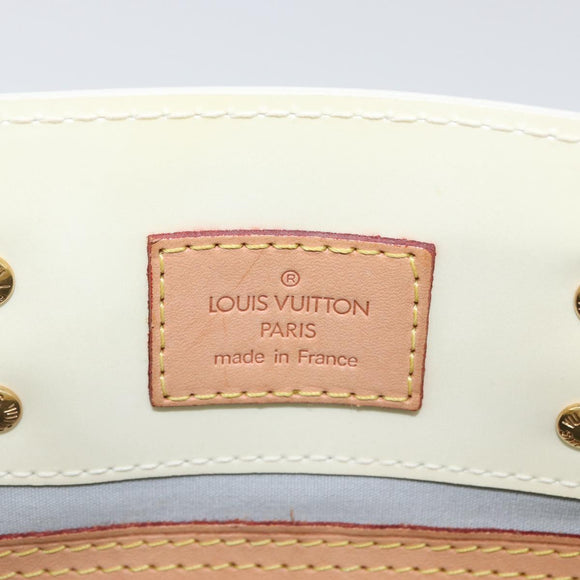 LOUIS VUITTON Monogram Vernis Reade PM Hand Bag Perle M91336 LV Auth ki6453