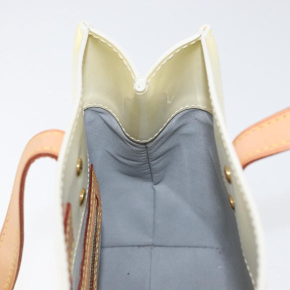 LOUIS VUITTON Monogram Vernis Reade PM Hand Bag Perle M91336 LV Auth ki6453