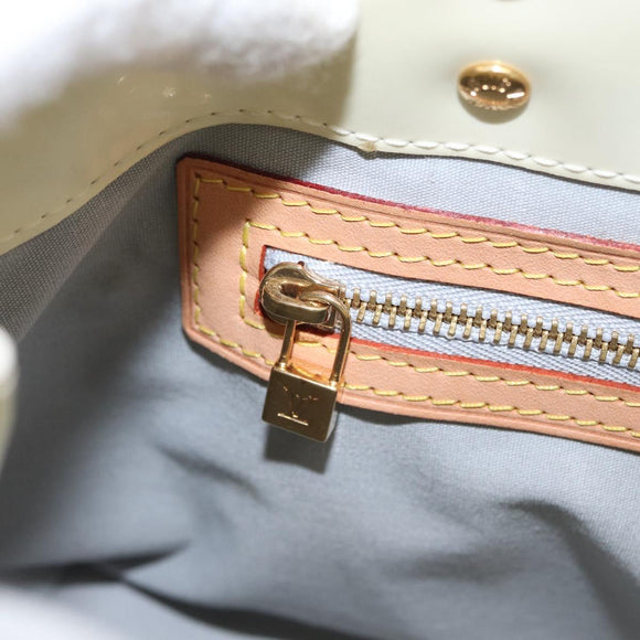 LOUIS VUITTON Monogram Vernis Reade PM Hand Bag Perle M91336 LV Auth ki6453