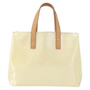 LOUIS VUITTON Monogram Vernis Reade PM Hand Bag Perle M91336 LV Auth ki6453-13