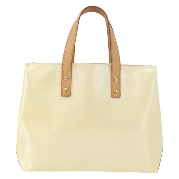 LOUIS VUITTON Monogram Vernis Reade PM Hand Bag Perle M91336 LV Auth ki6453